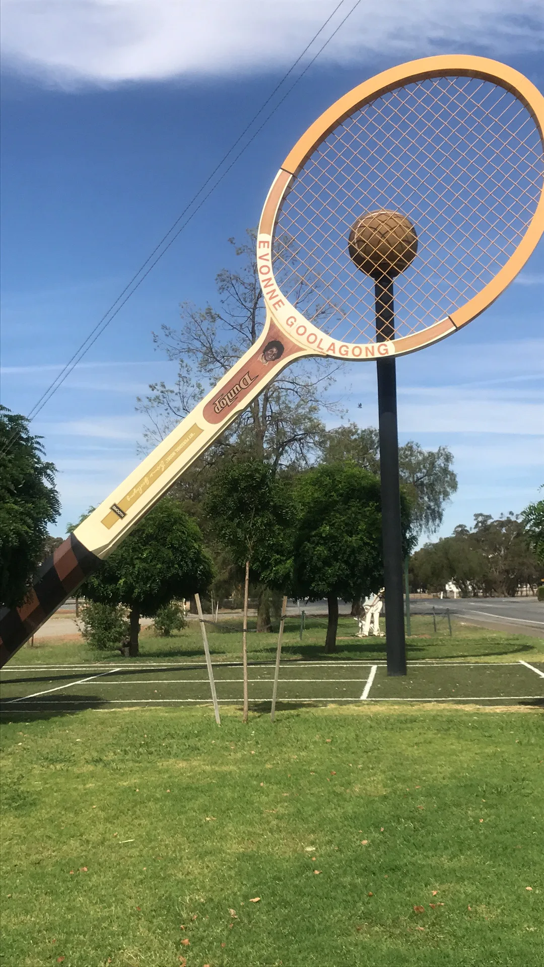 Big Tennis Racquet - Honouring Evonne Goolagong community photo — image 1